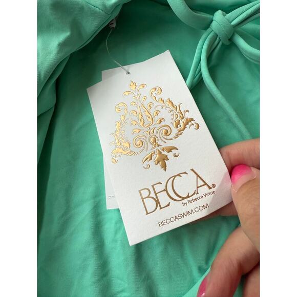 Becca by Rebecca Virtue Seaglass Color Code Candice Multi Way One-Piece Size S - Picture 7 of 10